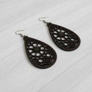 Dream Catcher ▪︎ Wood Enriched Laser Cut Earringz